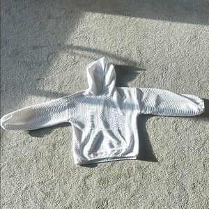 Kids White Hoodie